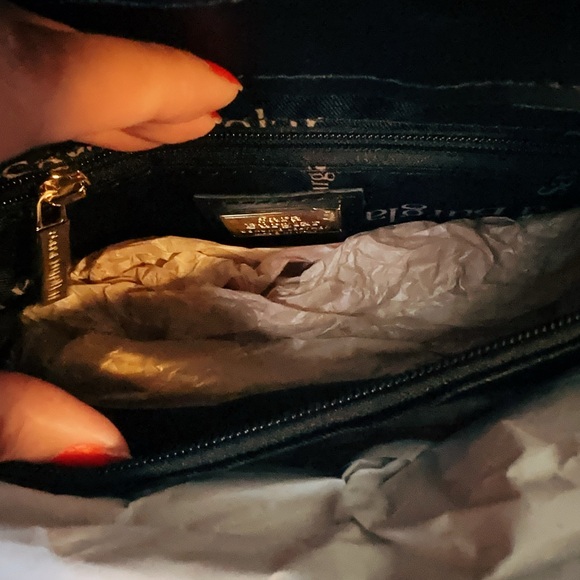 SARA BURGLAR genuine black leather shoulder bag Kate Trapunto BORSA DONNA NWT - Picture 9 of 12